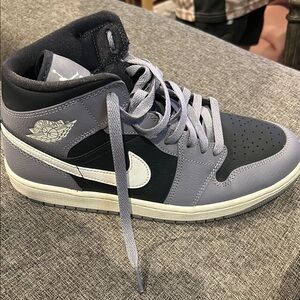 Jordan Gray and Black Sneakers Classic Style